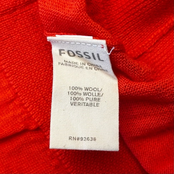 Vintage FOSSIL Wool Asymmetrical Collared Sweater - Picture 13 of 13